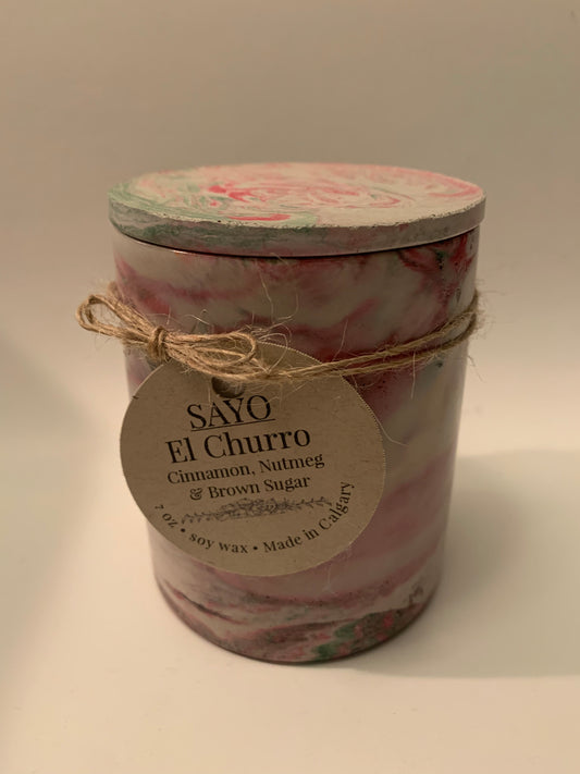 El Churro Concrete Candle